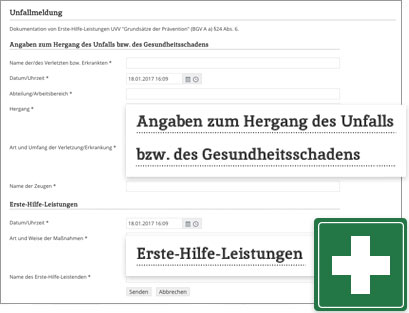 Module Wissensdatenbank Software Module Unfallmeldung