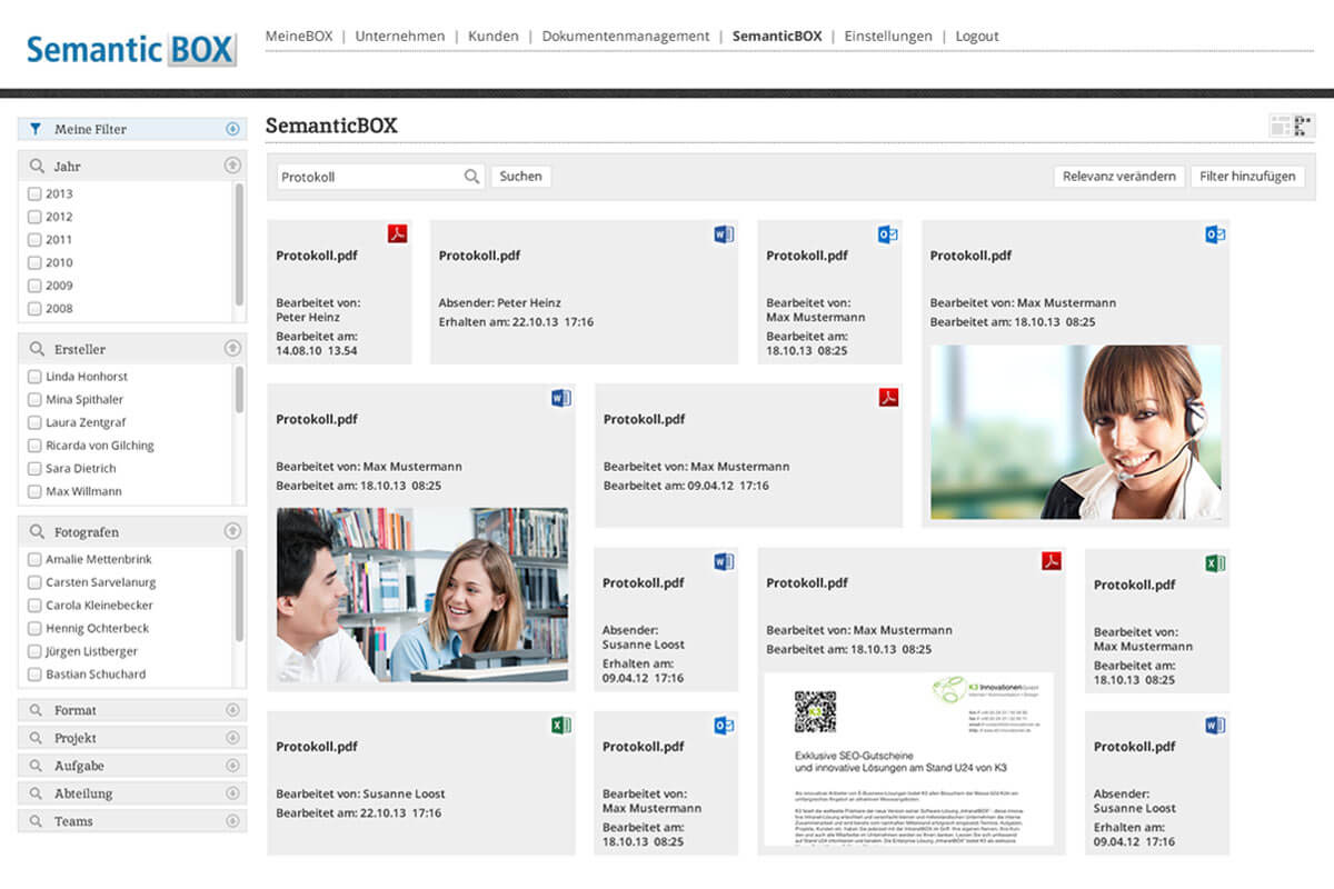 Erweiterungen Intranet Software Wissensdatenbank SemanticBOX